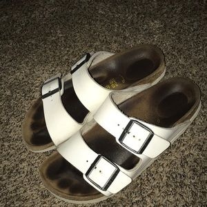 White Authenic Birkenstocks